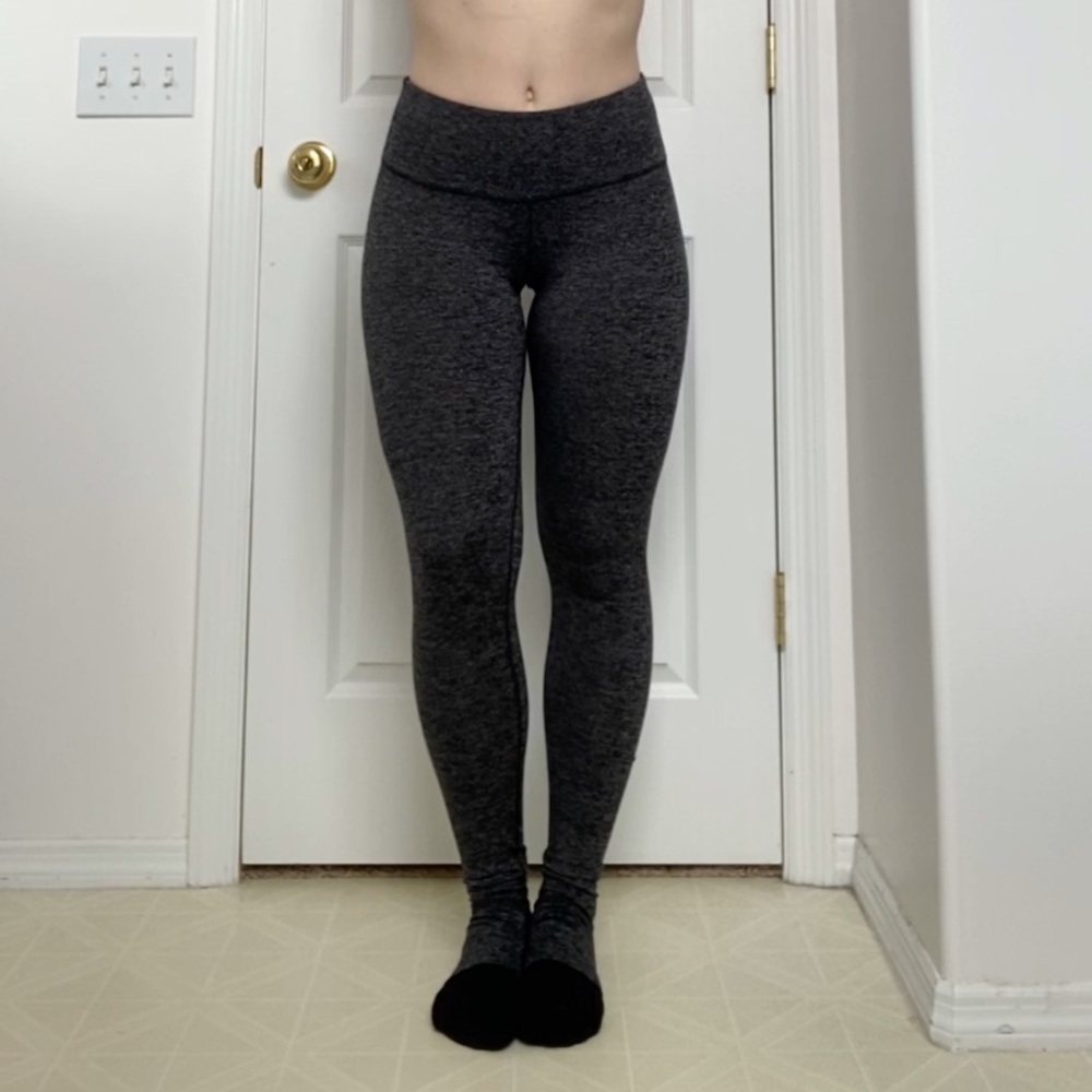Yogalicious heather grey/black leggings
